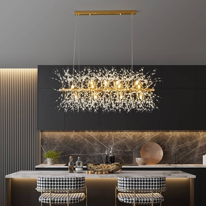 Luna Elegante LED Hanglampen - Wit en Goud Metaal voor Woonkamer en Eetkamer