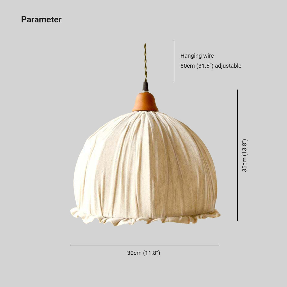 EcoLume - Scandinavische LED-Hanglamp in Stoffen Beige