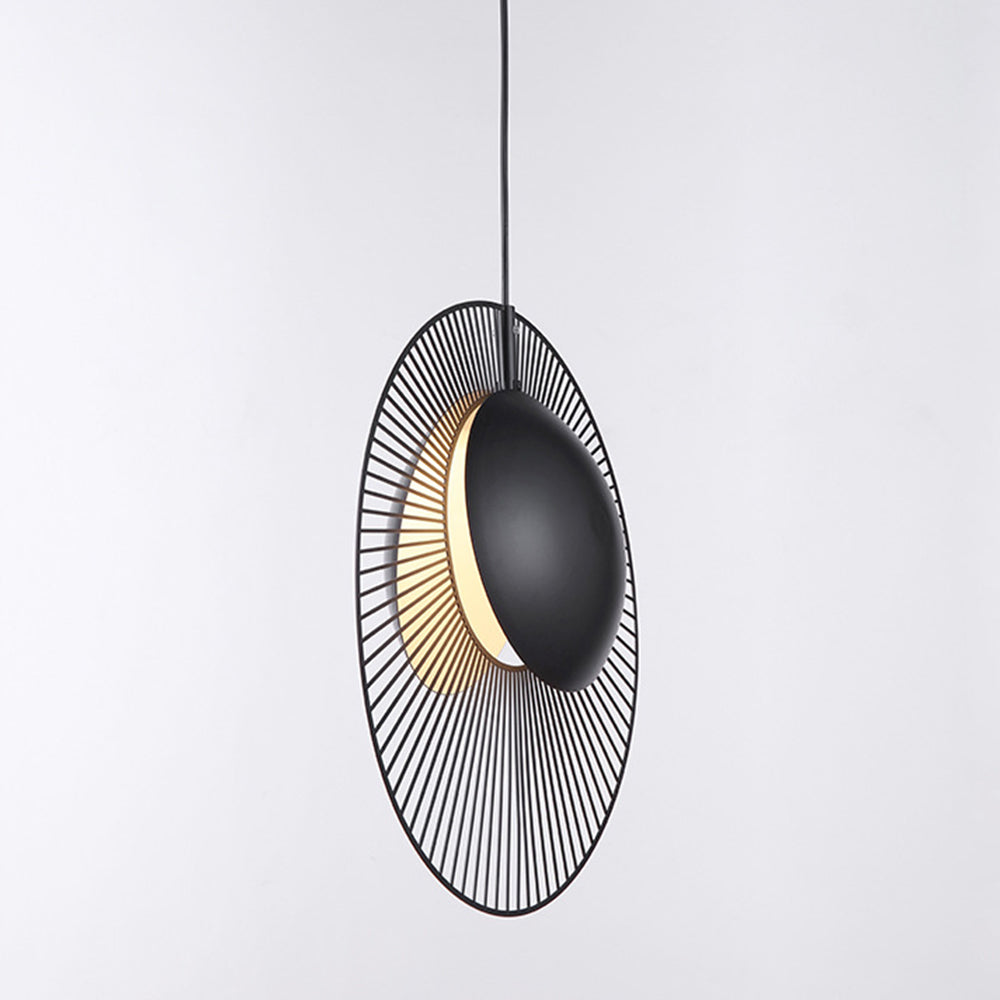 Minimalistische Zwarte Metalen Hanglamp voor Eetkamer