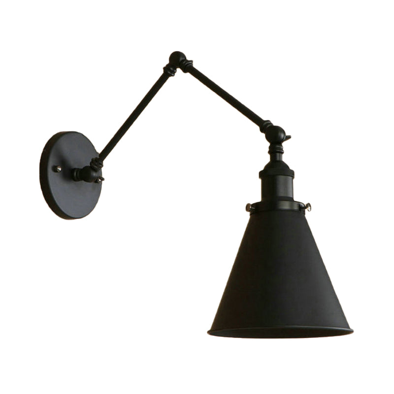 IndustrialFarm - Boerderijstijl Kegelmuur Wandlamp in Zwart/Roest