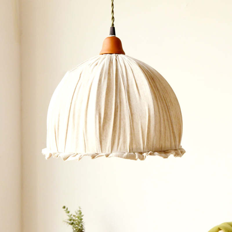 EcoLume - Scandinavische LED-Hanglamp in Stoffen Beige