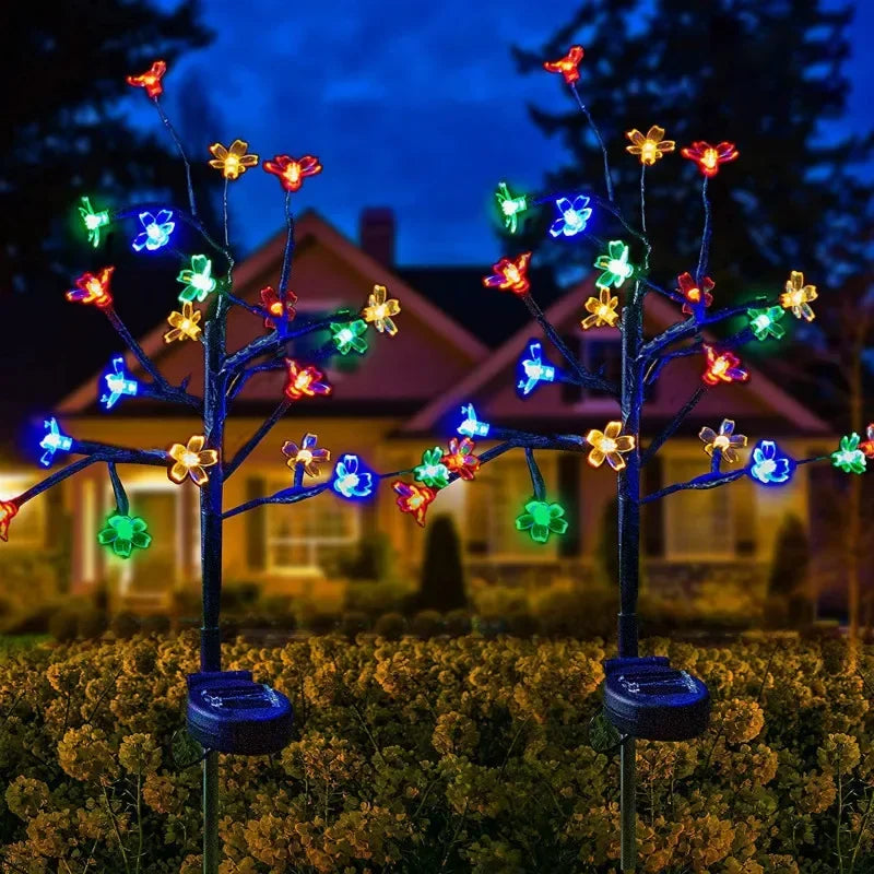 LumiBlossom - Solar LED Slingerlicht met Perzikbloesem – Weerbestendig & Energiezuinig