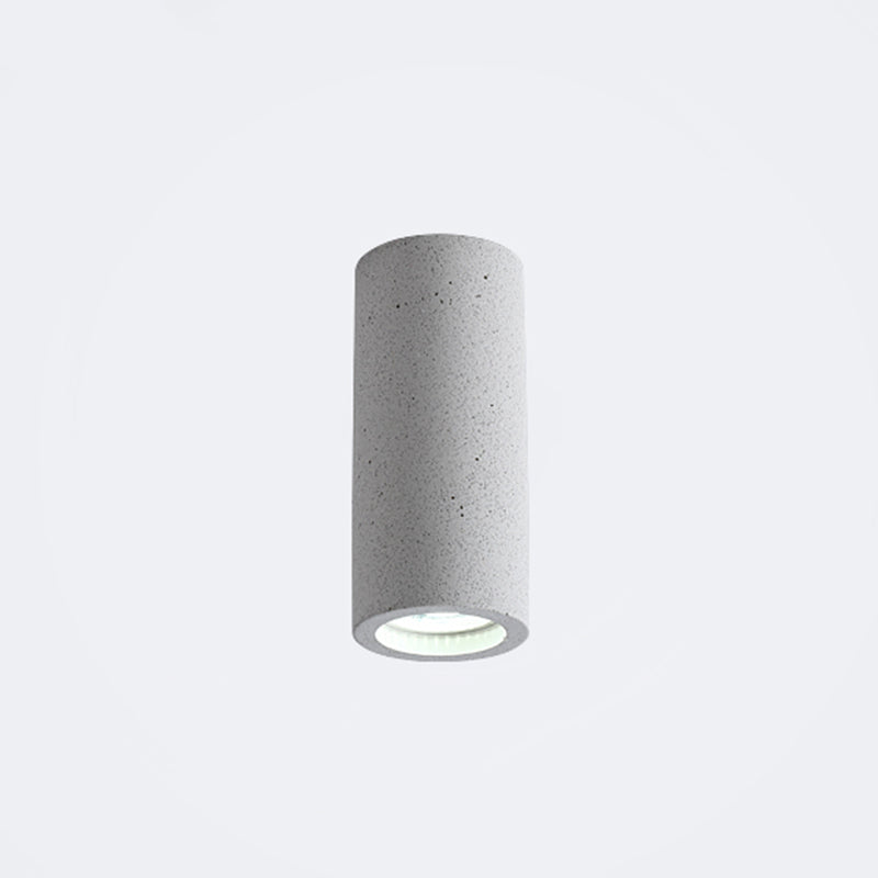 Cement Cilinder LED Plafondlamp - Minimalistisch Design