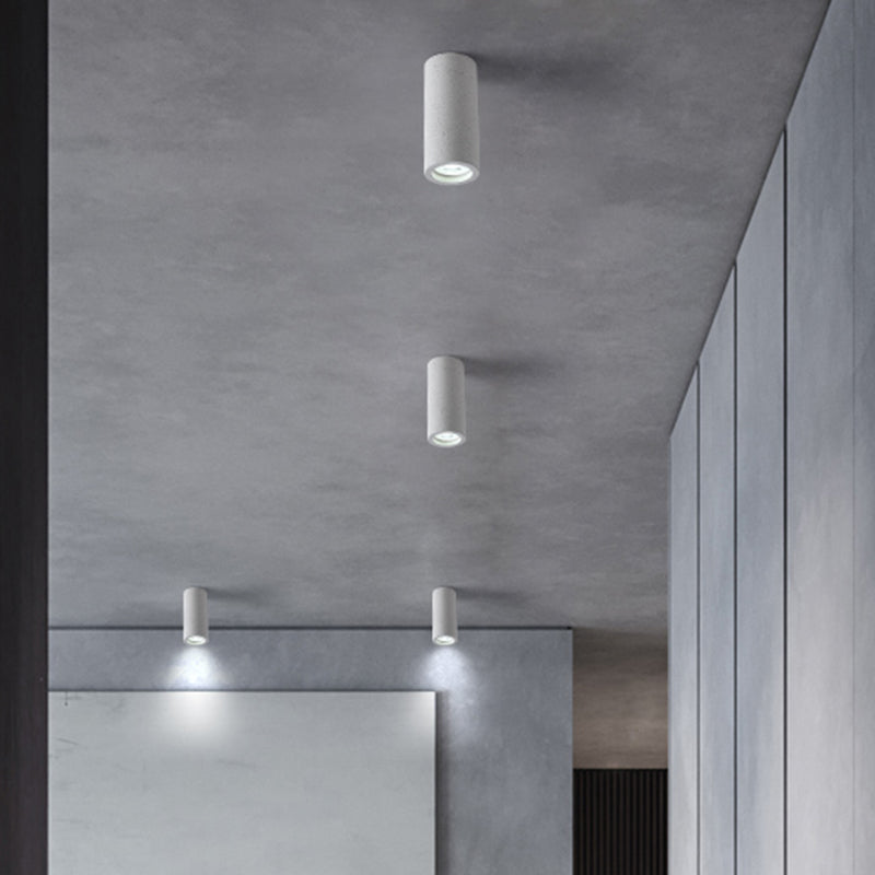 Cement Cilinder LED Plafondlamp - Minimalistisch Design