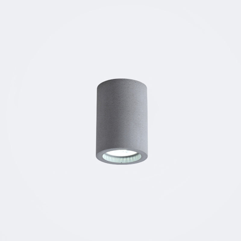 Cement Cilinder LED Plafondlamp - Minimalistisch Design