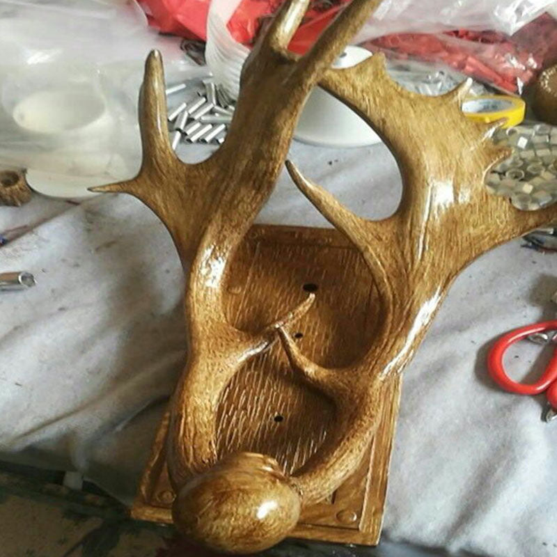 RusticAntler - Rustieke Wandlamp met Eén Bulb