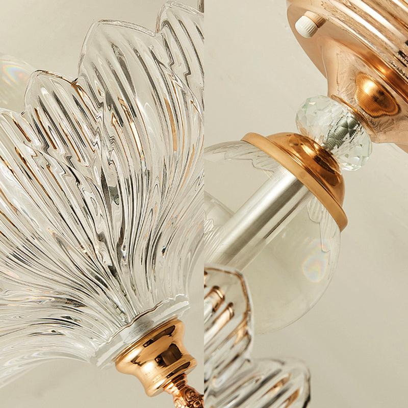 Elegante Zwart/Gouden Plafondlamp met Kristallen