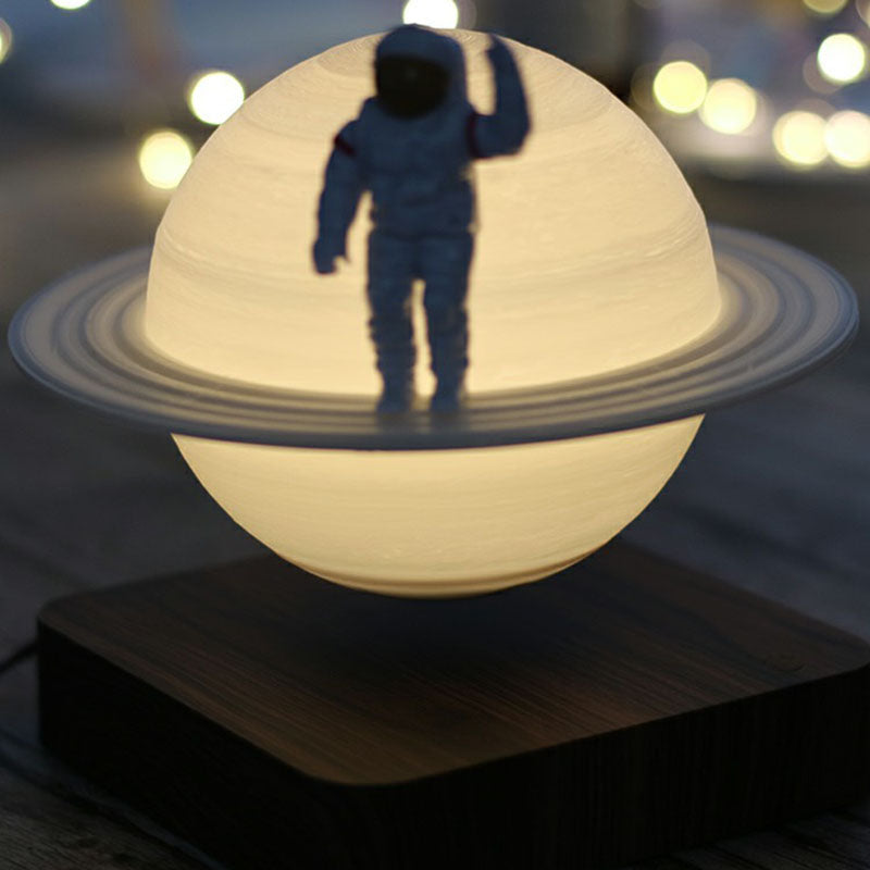 3D Digitale Print Planeet Nachtlamp - Creatieve Witte Tafellamp voor Kinderen Slaapkamer