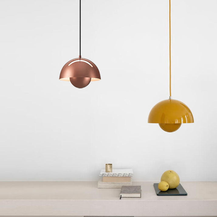 Scandinavische Macaron 1-Licht Halfronde Hanglamp