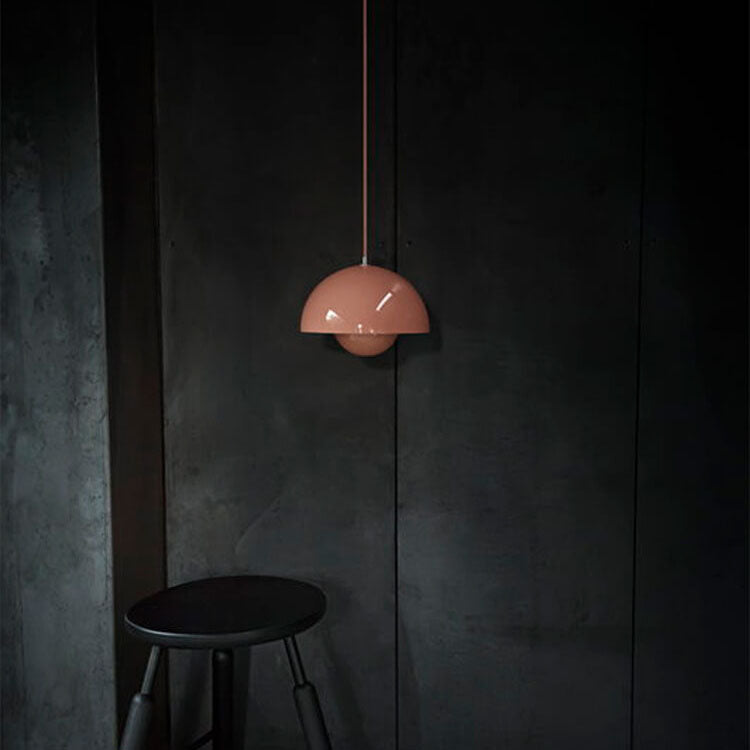 Scandinavische Macaron 1-Licht Halfronde Hanglamp