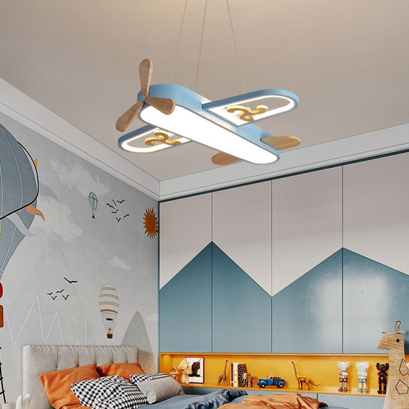 Vliegtuigvormige Kinderkamer Hanglamp LED Kroonluchter