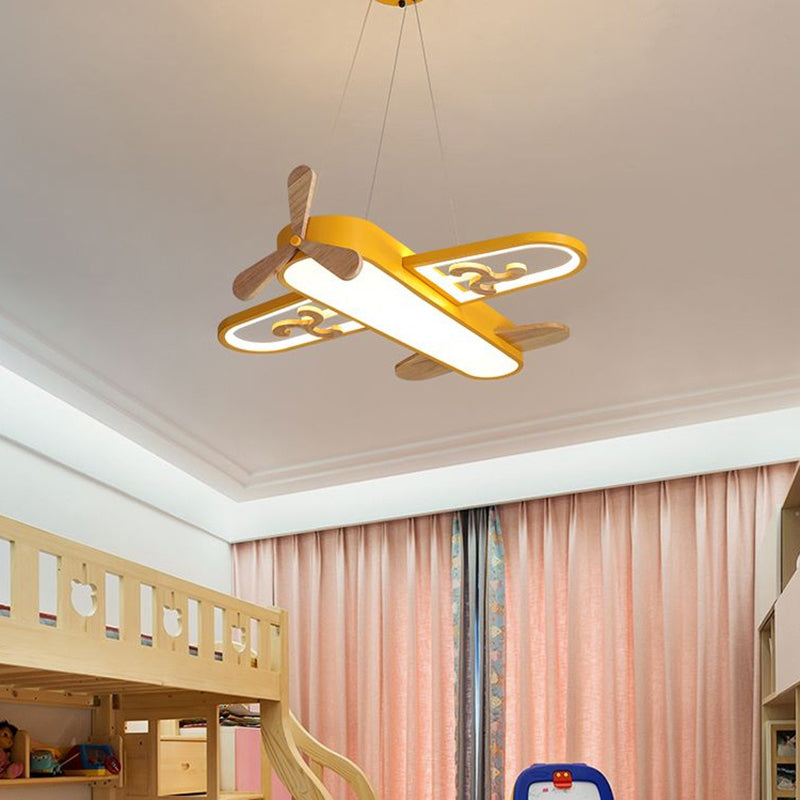 Vliegtuigvormige Kinderkamer Hanglamp LED Kroonluchter