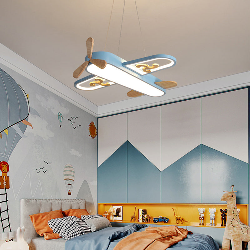 Vliegtuigvormige Kinderkamer Hanglamp LED Kroonluchter