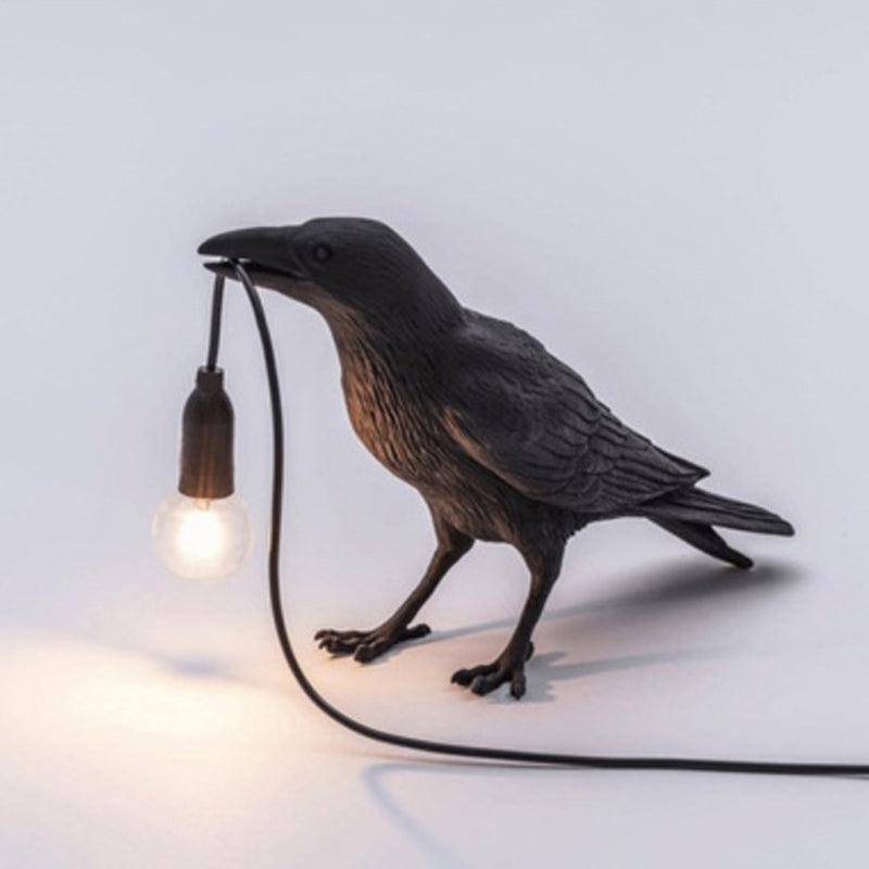 Vogelvormige Tafellamp - Artistieke Resin Nachtlamp voor Slaapkamer