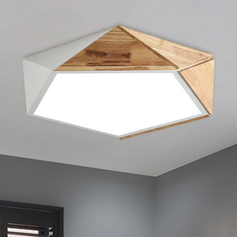 GeoLight – Geometrische Flushmount LED Plafondlamp in Metaal voor Woonkamers