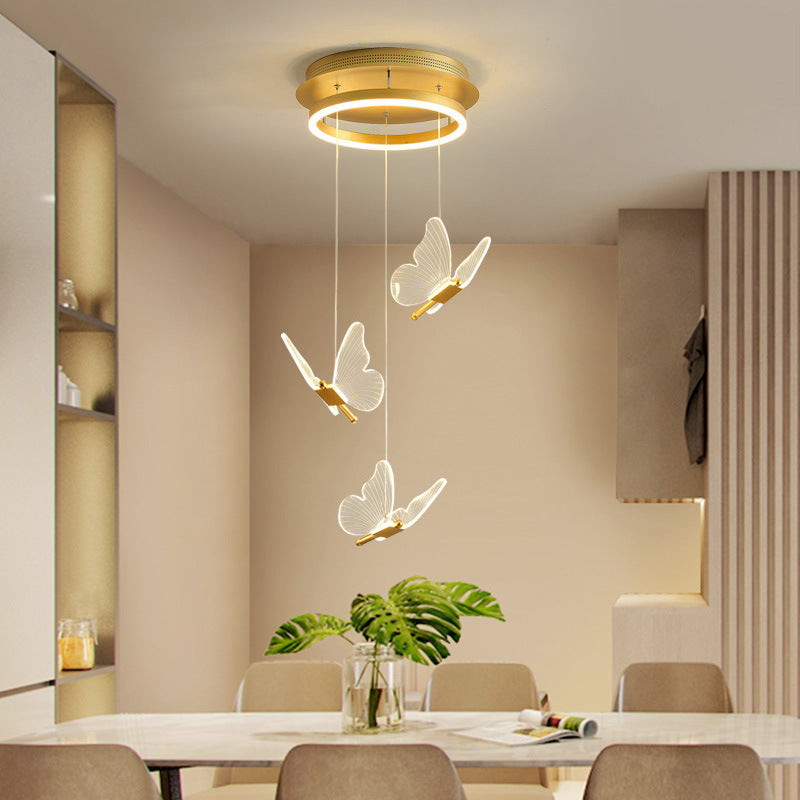 Glanzende Spiraal LED Hanglamp in Goud