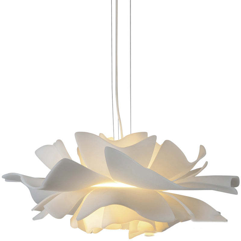 FloraLuxe - Moderne Design Hanglamp Bloem Wit Metaal Woonkamer Slaapkamer