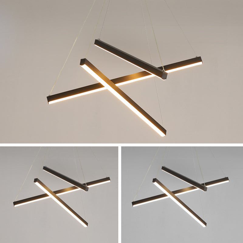 Zwart LED Hanglamp Stijl Minimalistisch Metaal voor Lobby