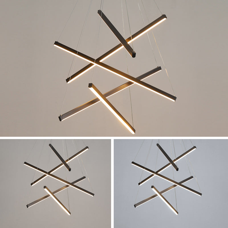 Zwart LED Hanglamp Stijl Minimalistisch Metaal voor Lobby