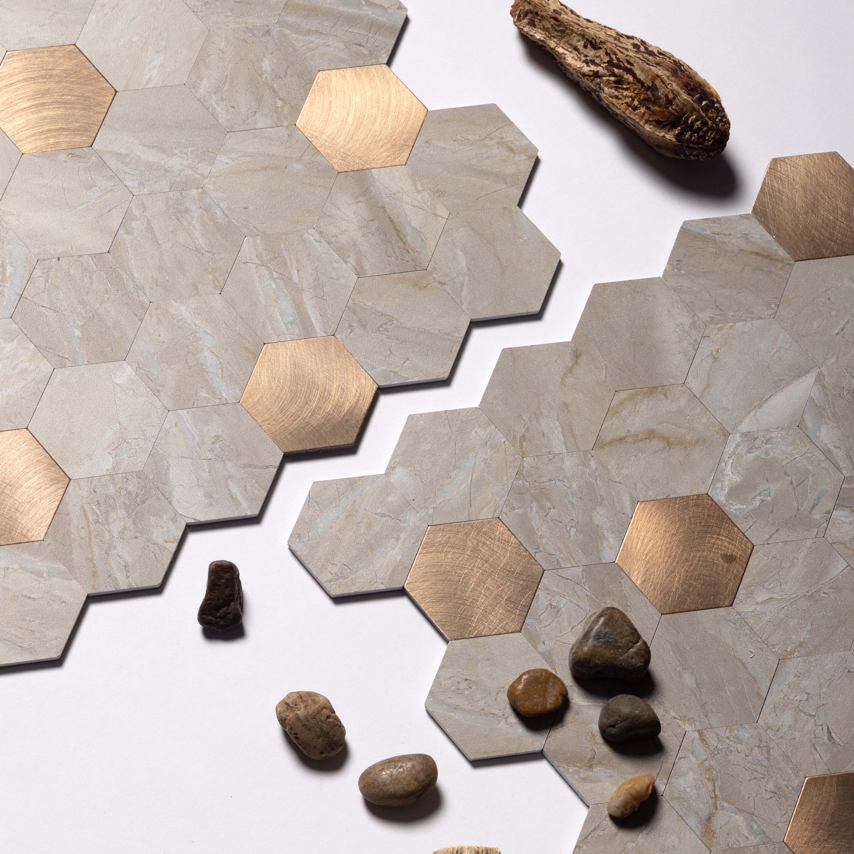 Hexagon Peel and Stick Wandtegels