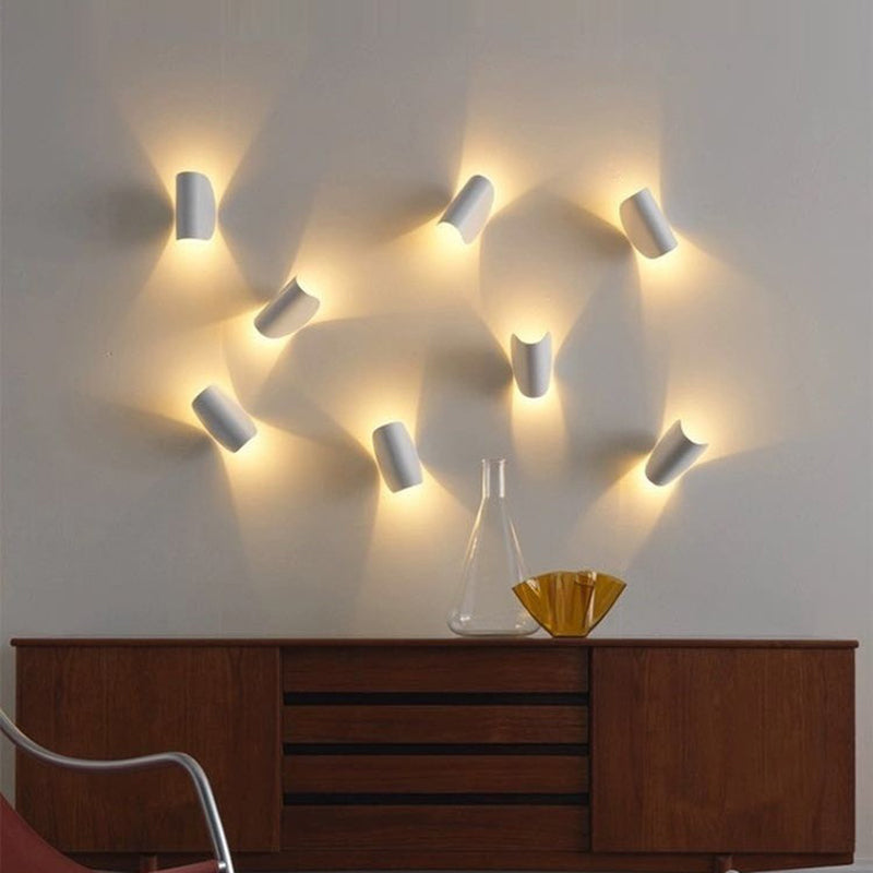 Eveline Moderne Geometrische LED Wandlamp - 4 Kleuren Binnen/Buiten Metaal