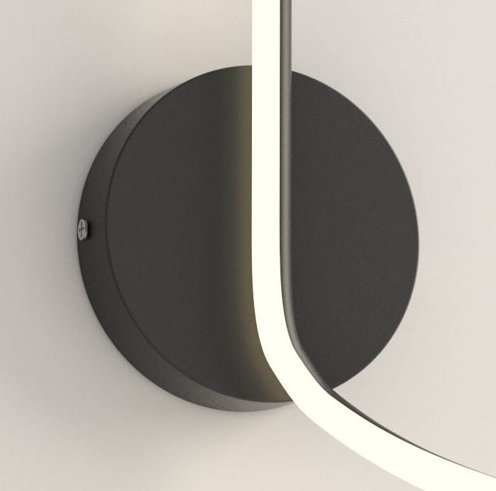 Minimalistische Creative Arcs Lines LED-wandlamp met 1 licht