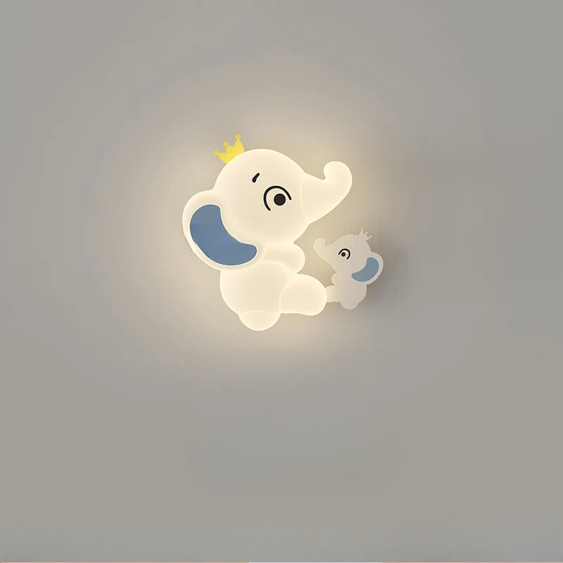 SavanneKids - Cartoon Wandlamp met Dierenmotief voor Kinderkamer