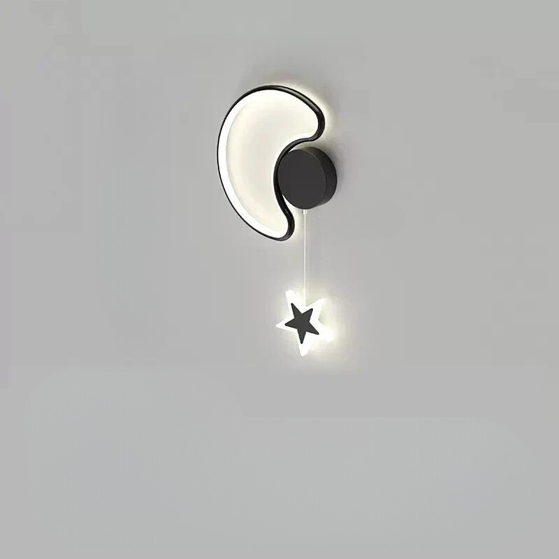 LumiDroom - Wolken Ster Maan LED-Wandlamp