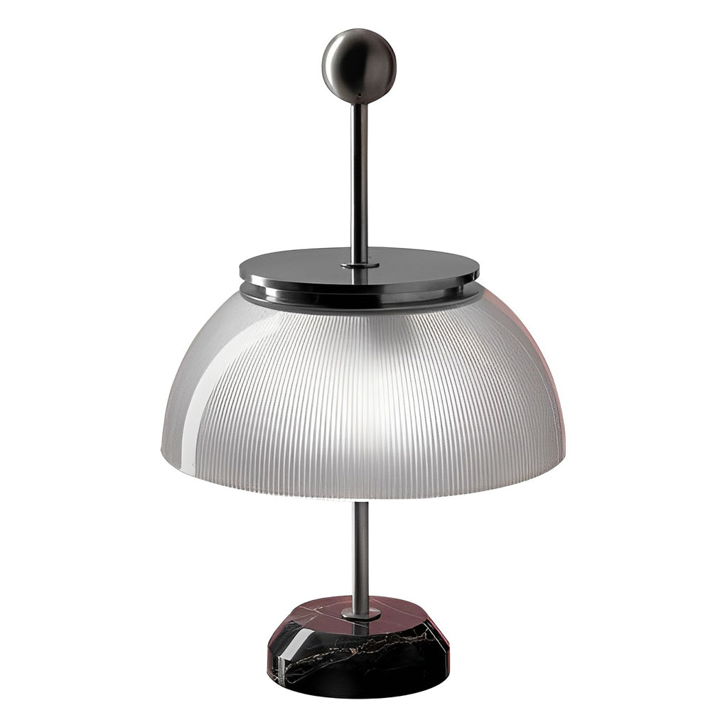 H Tafellamp met Glazen Kom Schaduw Italiaanse Decoratieve Lamp