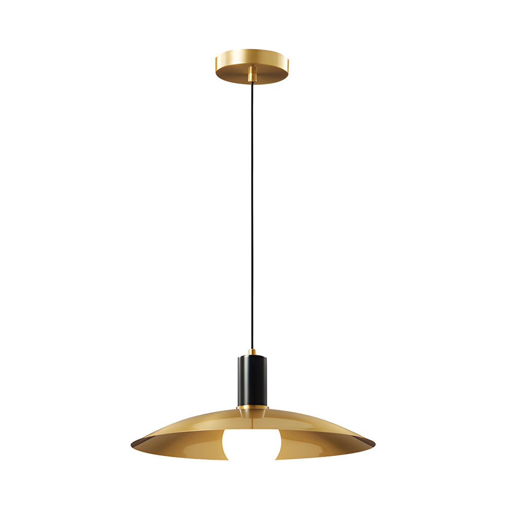 1-Licht Mid-Century Messing Hanglamp