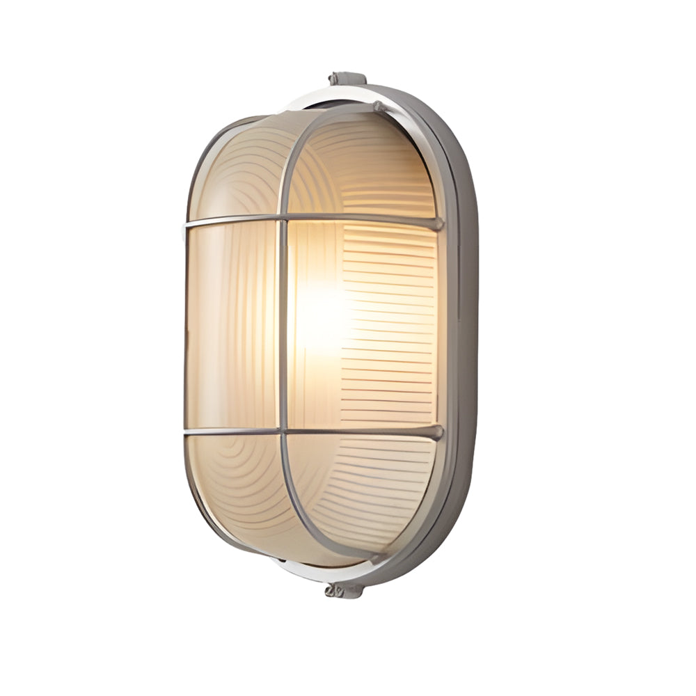 1-Licht Retro Industriële Ovale/Ronde Buitenwandlamp