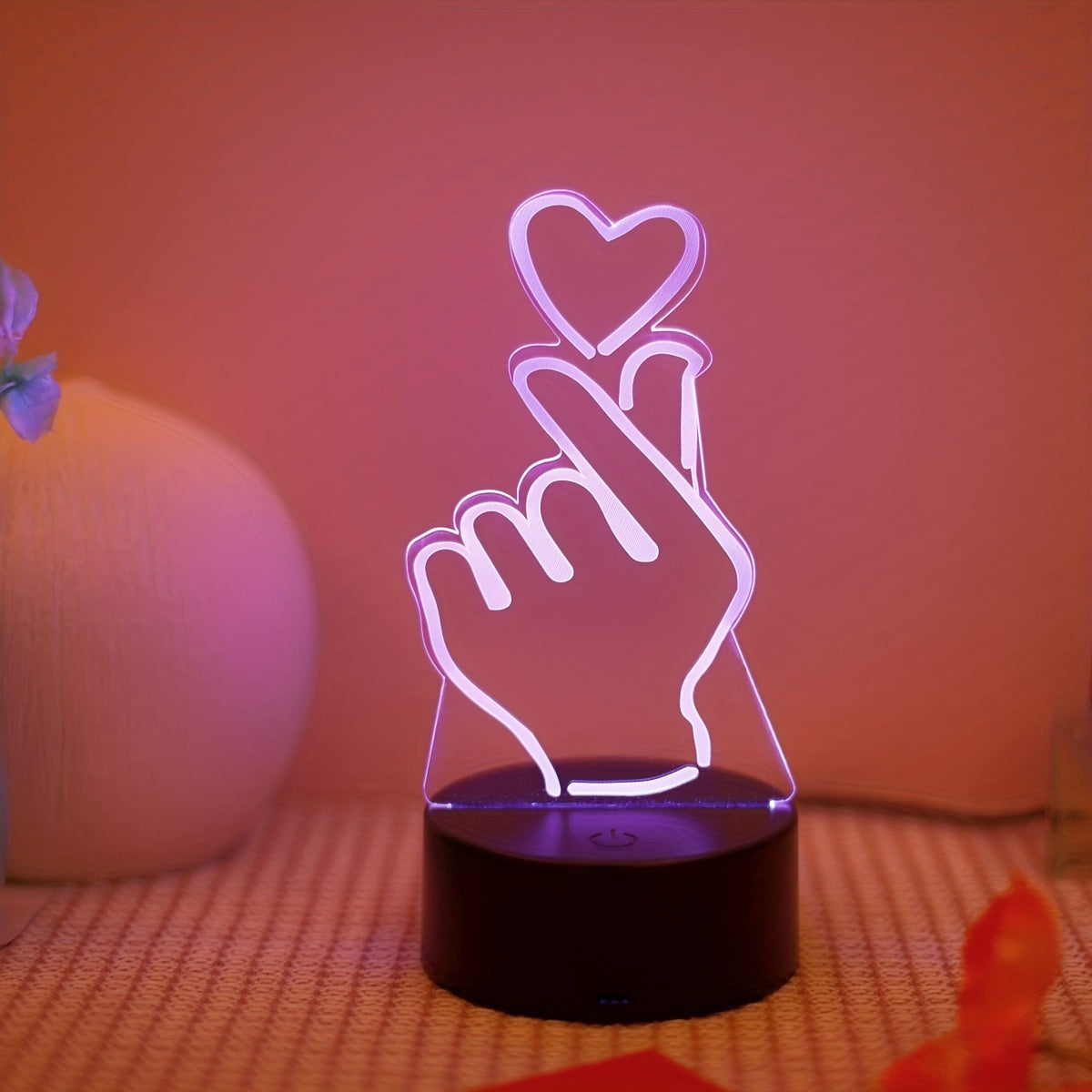 IllumiHeart - 7-kleuren LED Nachtlampje met Touchbediening