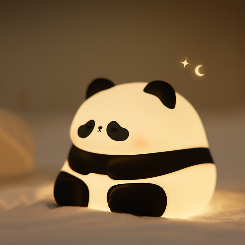 PandaGlow - Schattige Grote Panda LED Nachtlamp met Touchbediening en Oplaadbare Batterij