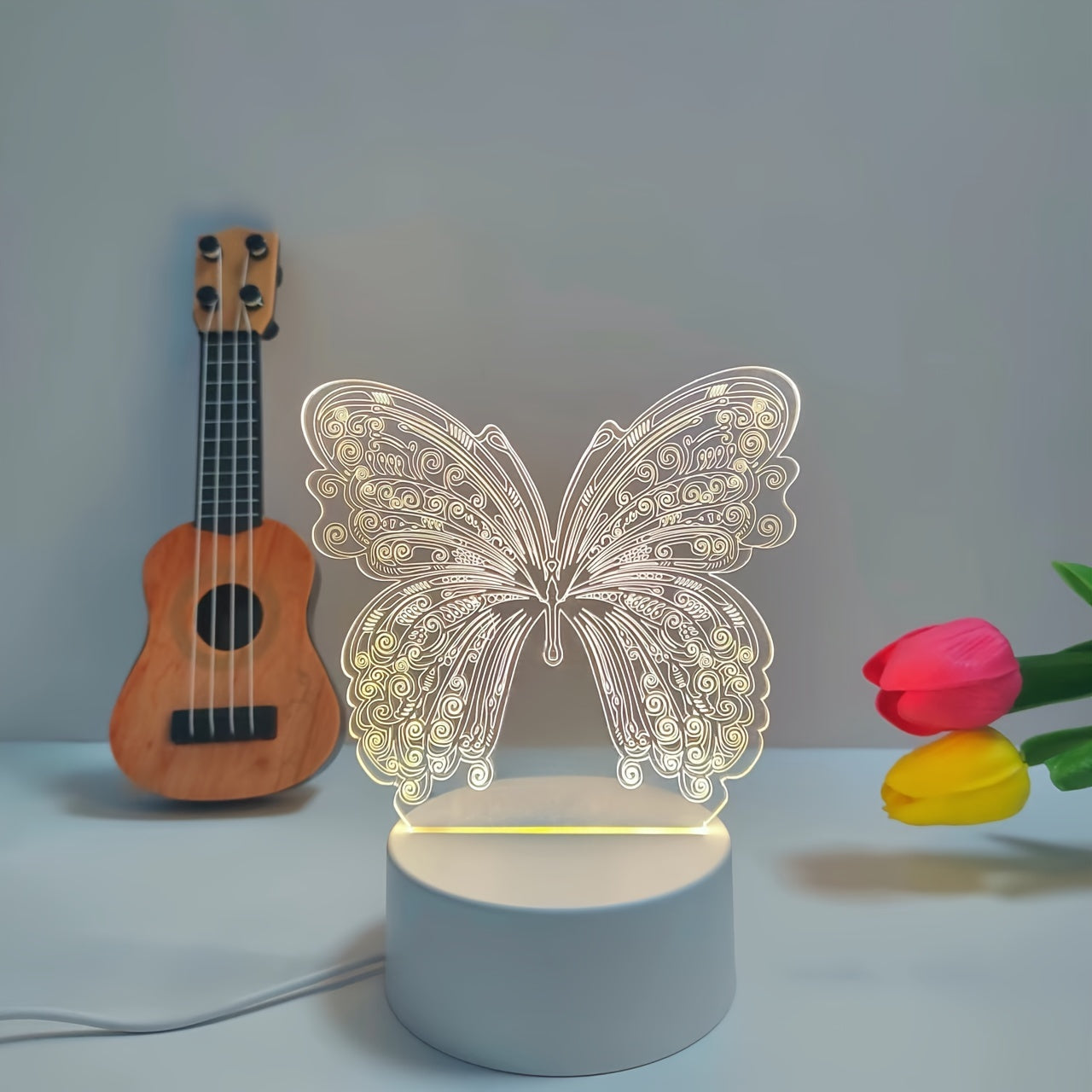 ButterflyGlow - 3D LED Nachtlamp met Geometrisch Design