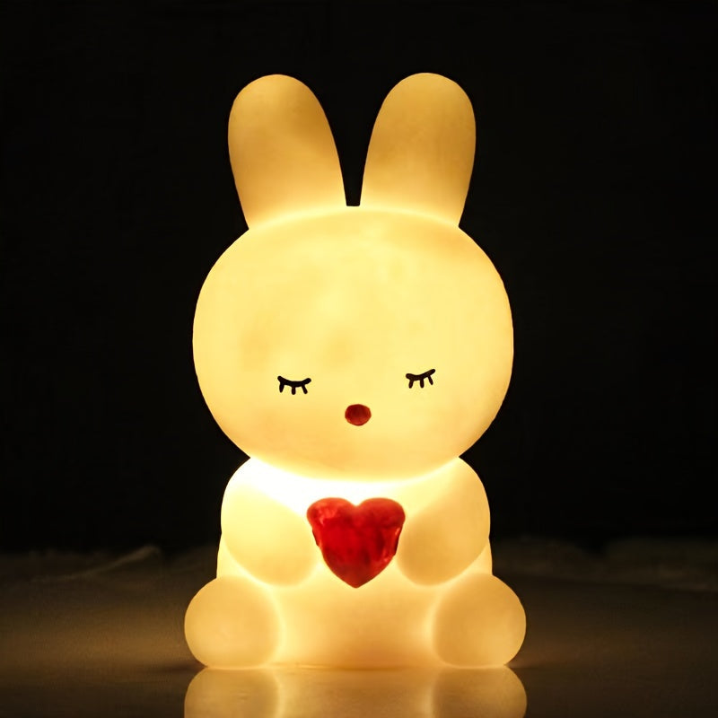 BunnyGlow - Schattige Konijnenlamp met LED Licht voor Decoratie en Nachtverlichting