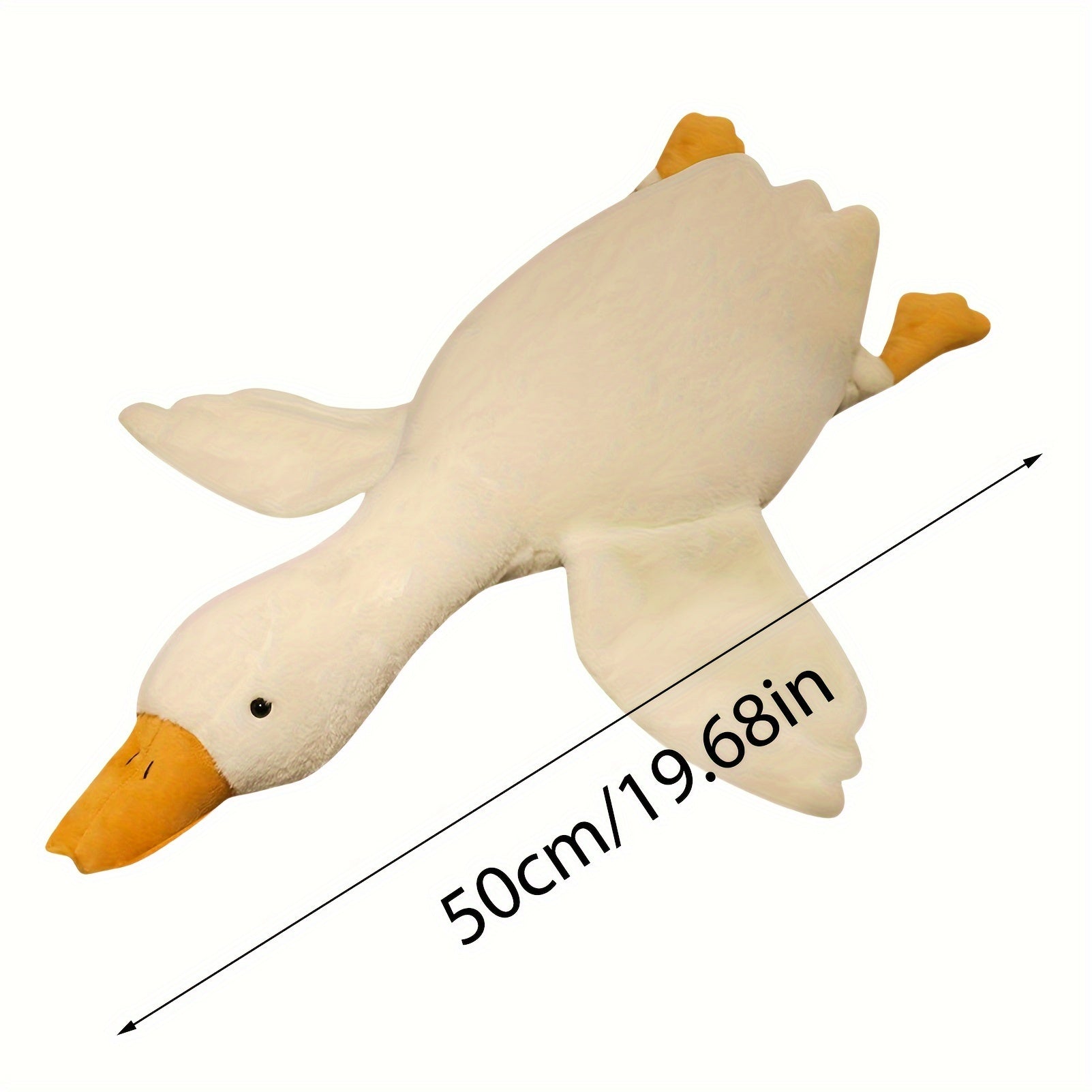 Soft White Duck Pluche Speelgoed - Grote Zwaan Gans Knuffel, Fluffy Vloermat voor Kinderkamer en Huisdecoratie