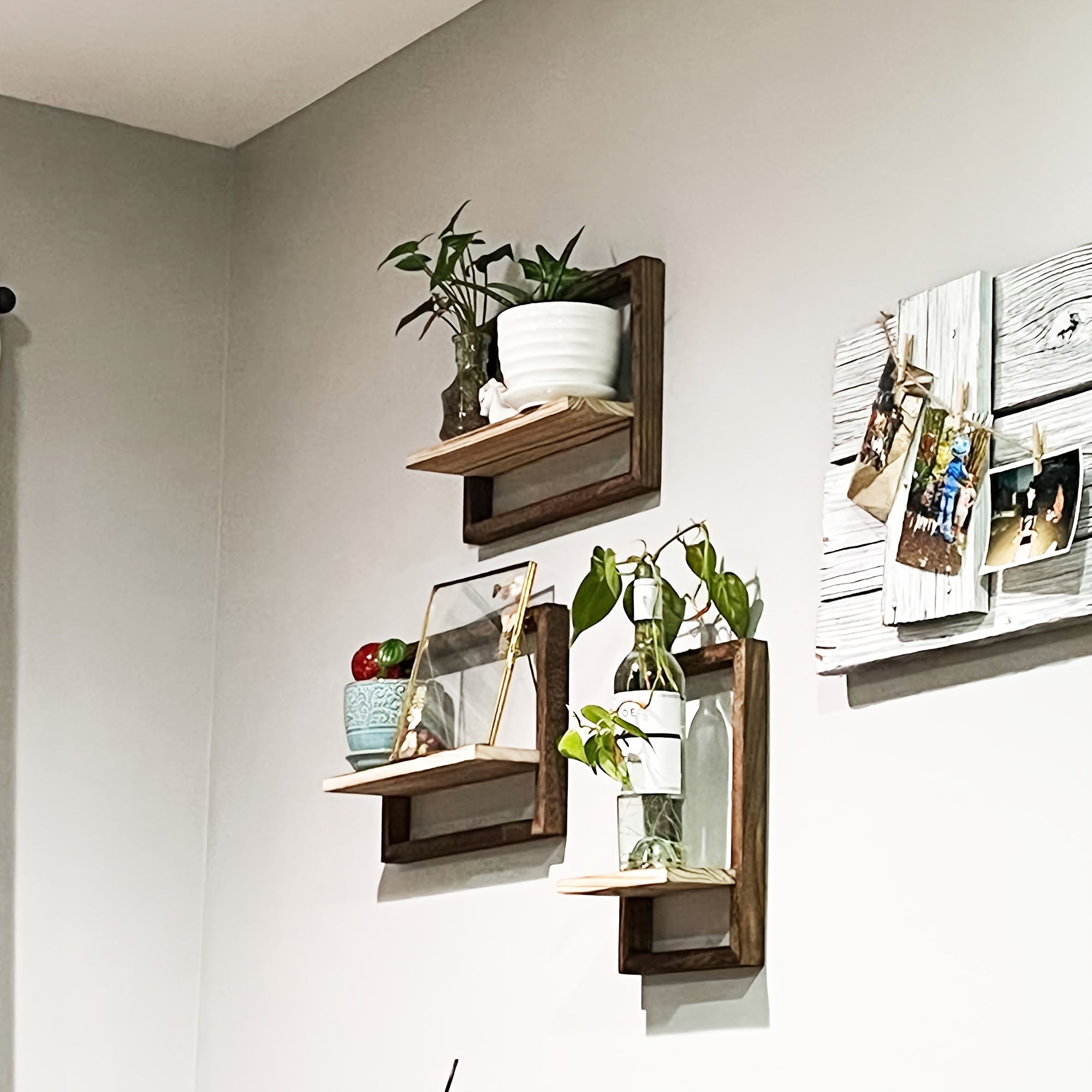 ModernShelf - Set van 2 Zwevende Planken Voor Woonkamer