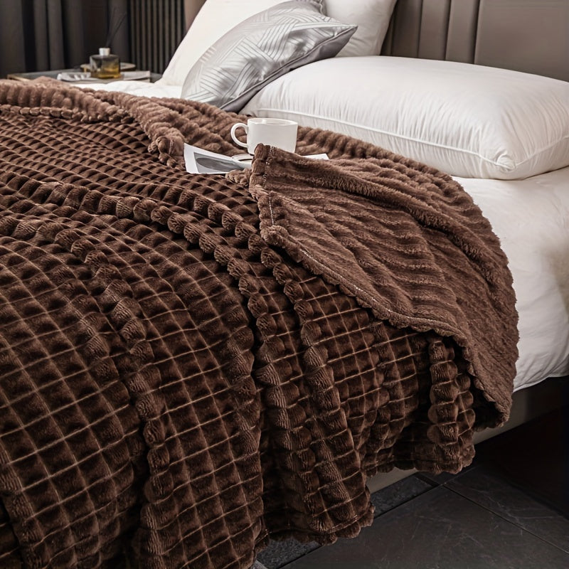 Dikke Flanellen Fleece Deken - Zacht & Warm, Multi-functioneel voor Bank, Bed, Kantoor en Reizen