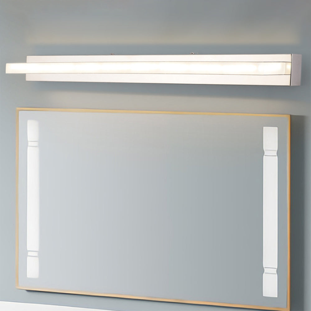 Leigh Rechteckige Spiegelfront LED Wandlamp - Slaapkamer Metaal/Acryl