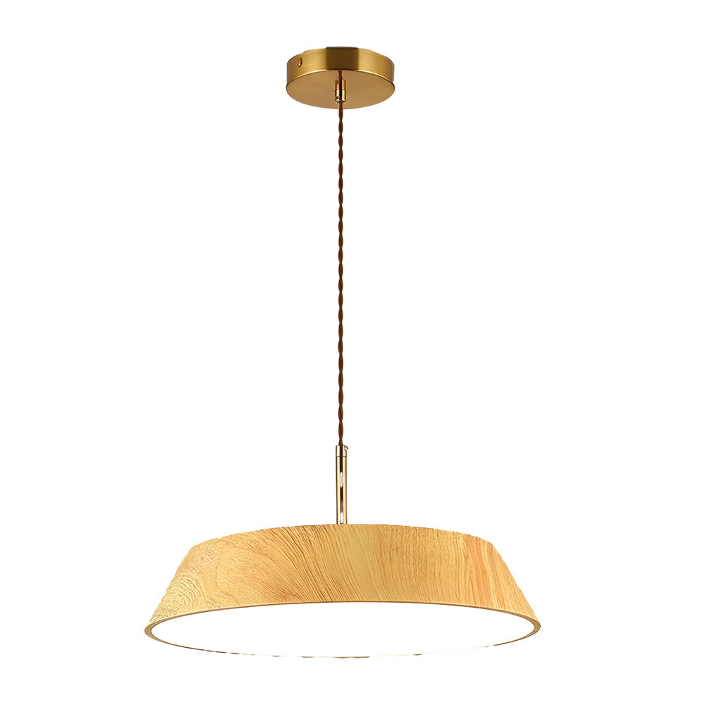 Ronde Houten Japanse Stijl LED Hanglamp