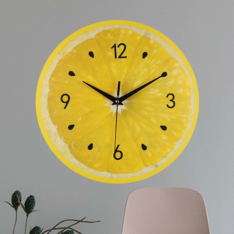 LemonTime - Frisse Wandklok voor een Verkwikkende Keuken