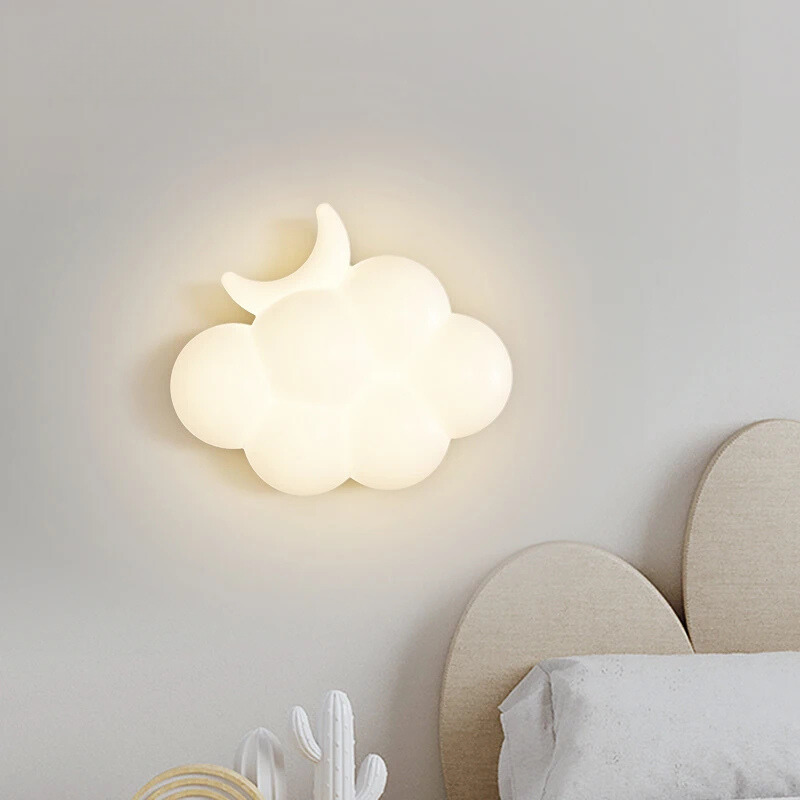 WhiteCloud - Moderne LED Wandlamp voor Kinderkamers en Slaapkamers