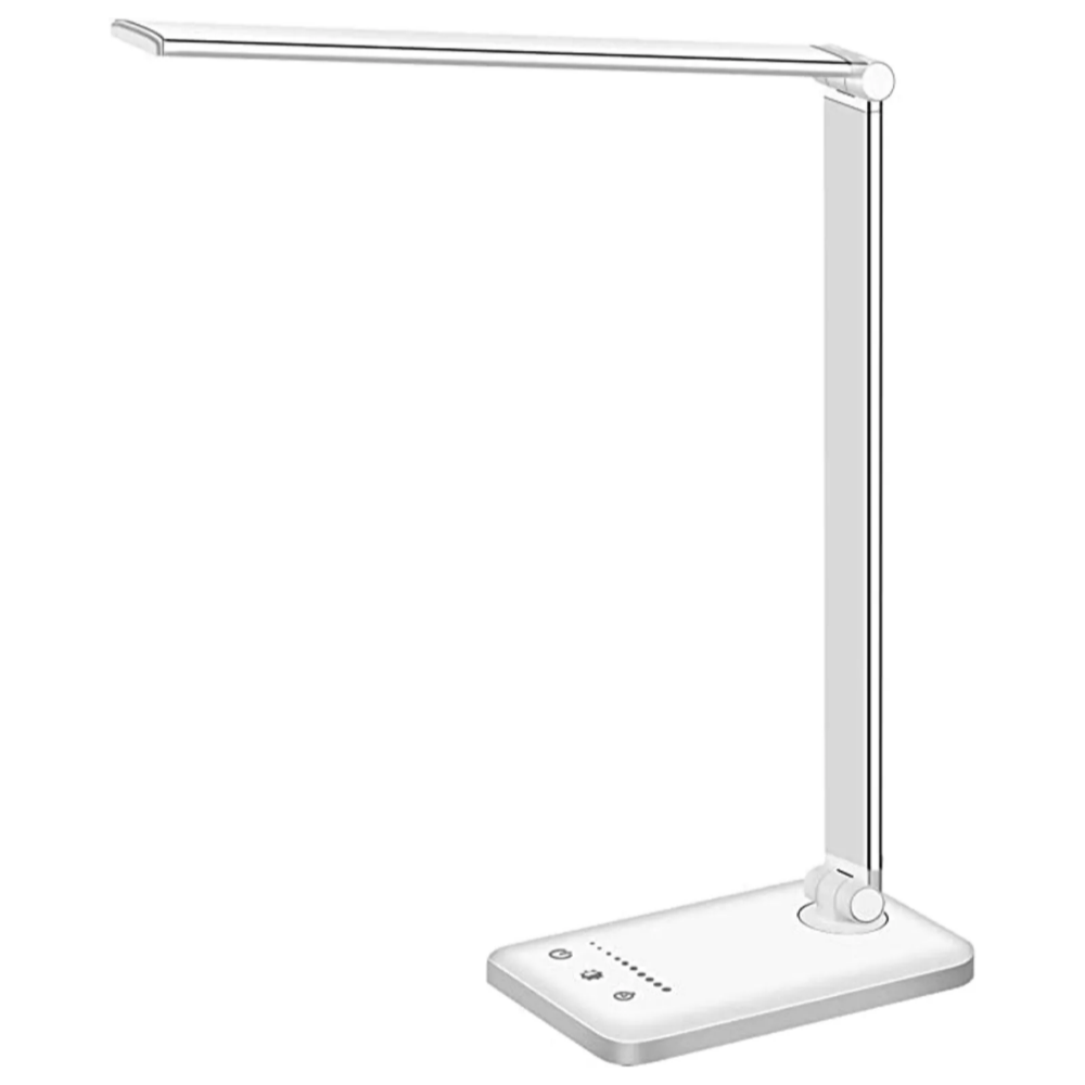 LED Desk Lamp - Tafellamp met USB Oplaadpoort, 5 Lichtstanden en Helderheidsniveaus