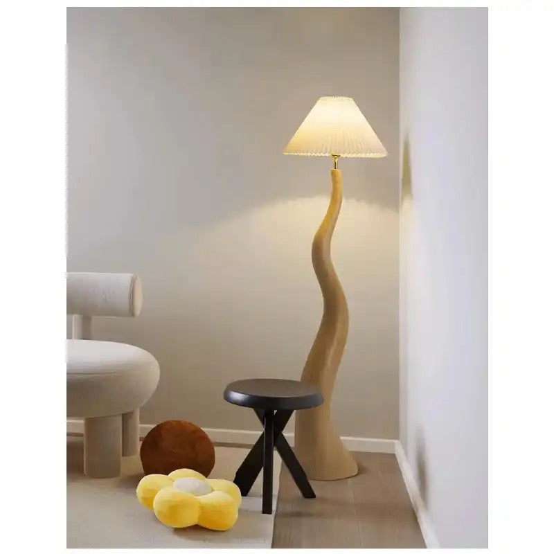 Marlene Bruine Lamp: Minimalistische Keramische Vloerlamp