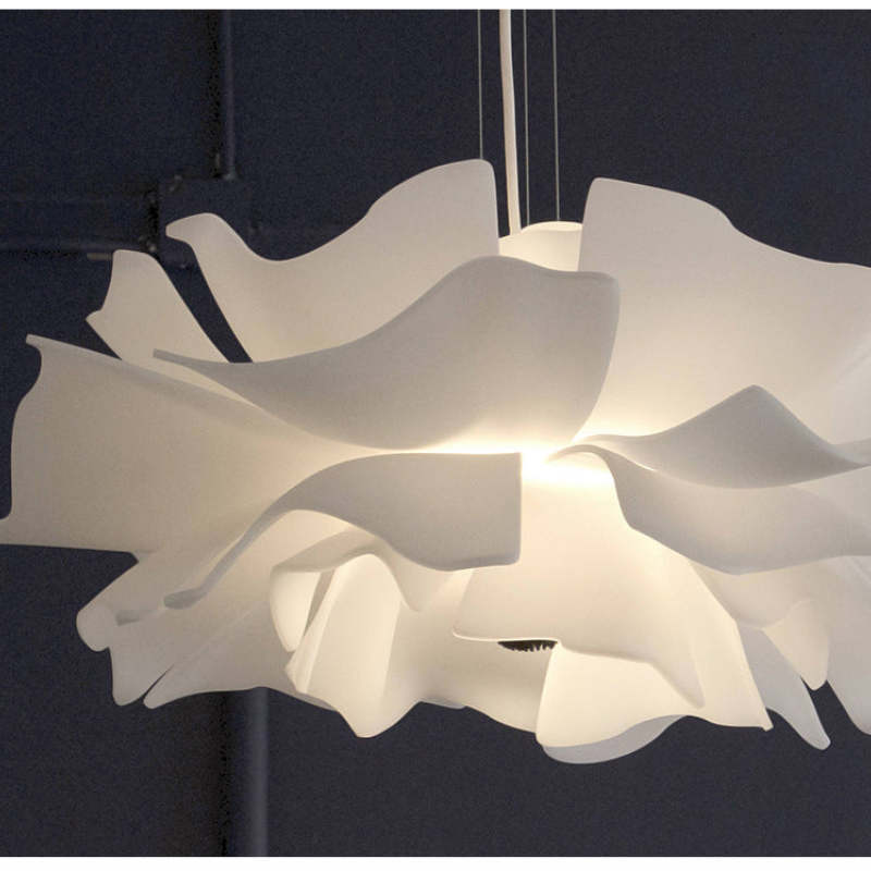 FloraLuxe - Moderne Design Hanglamp Bloem Wit Metaal Woonkamer Slaapkamer