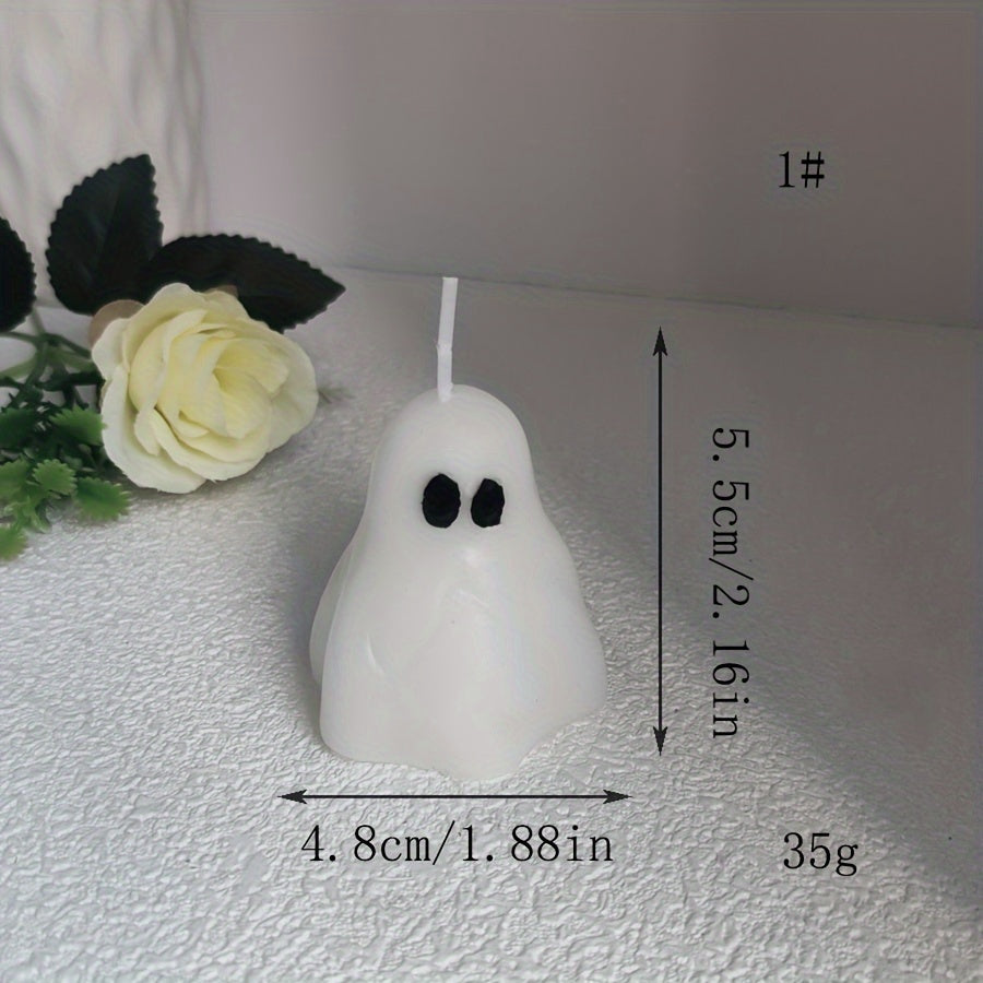 Handgemaakte Halloween Geurkaars – Freesia Geur, Pot met Strik