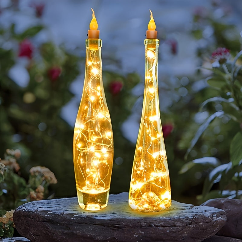 10 stuks LED Flessenlichten – Batterij-aangedreven Kerst- en Feestdecoratie