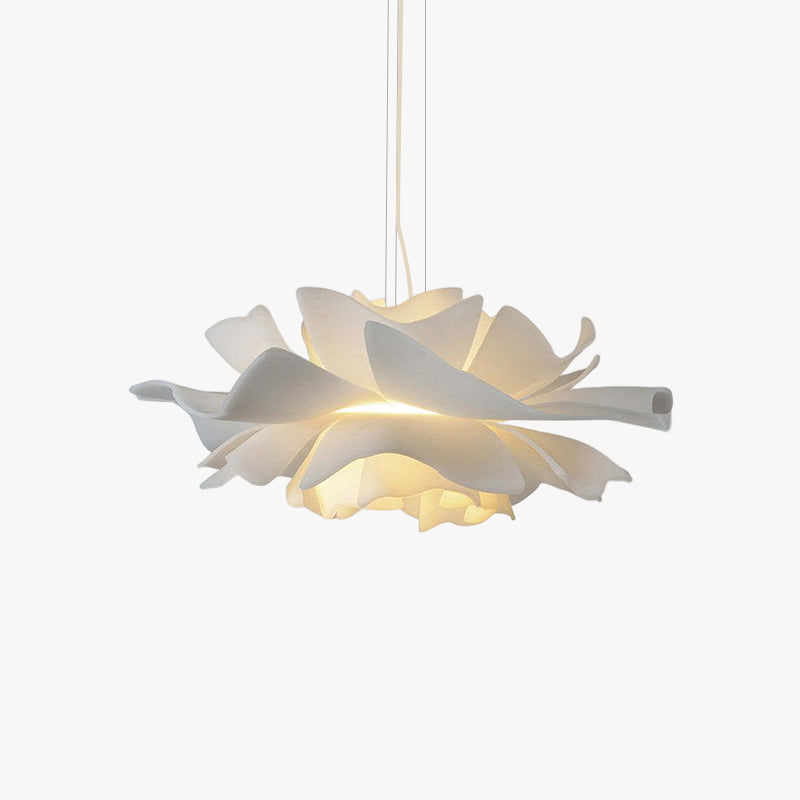 FloraLuxe - Moderne Design Hanglamp Bloem Wit Metaal Woonkamer Slaapkamer