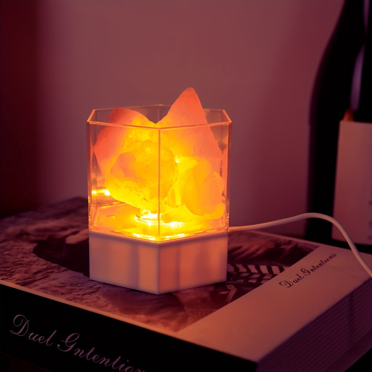 Zoutlamp - Himalaya Nachtlamp met USB-aansluiting