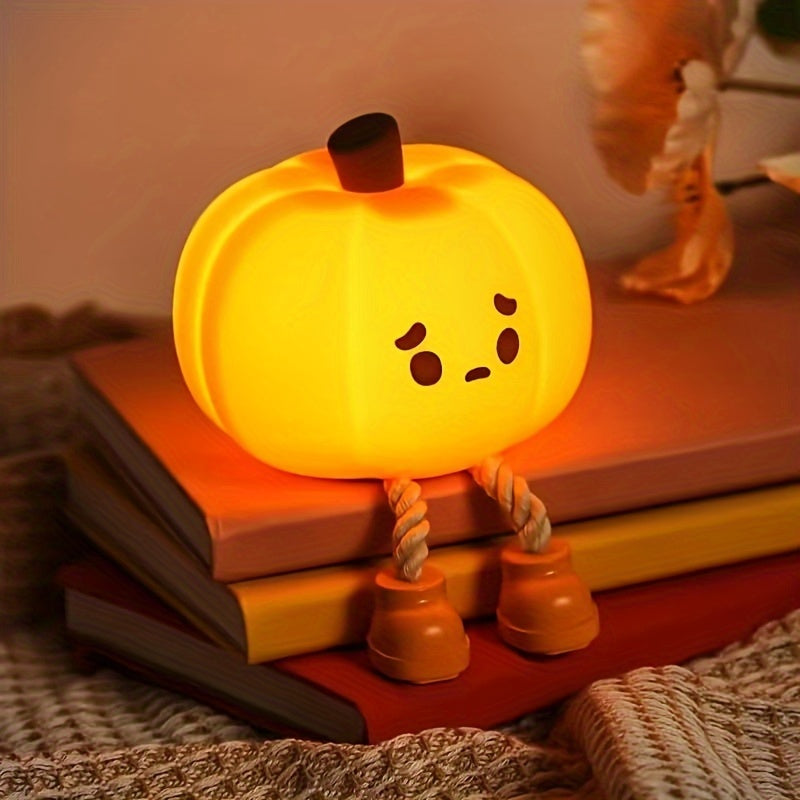 PumpkinGlow - USB Oplaadbare LED Pompoen Nachtlamp